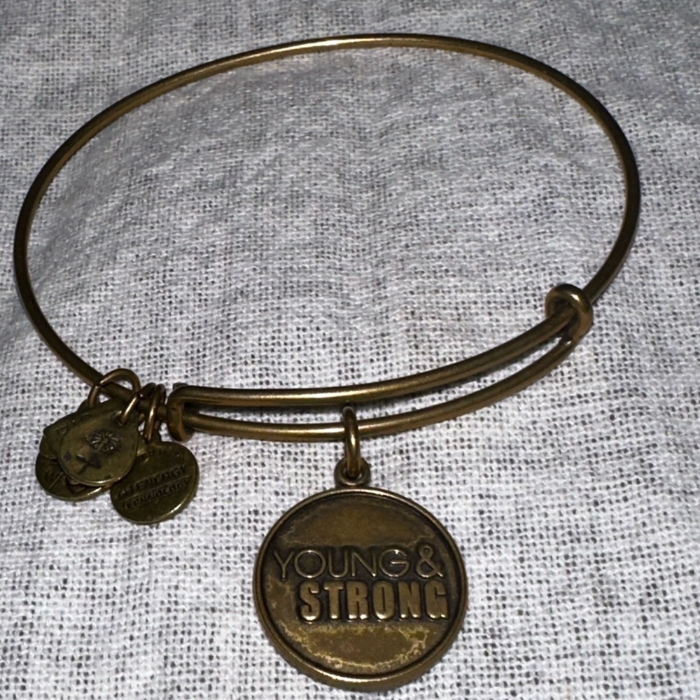 Alex and Ani Gold Bracelet “Young and Strong”